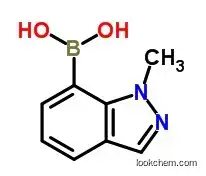 Molecular Structure of 1001907-59-0 (1-METHYLINDAZOL-7-BORONIC ACID)